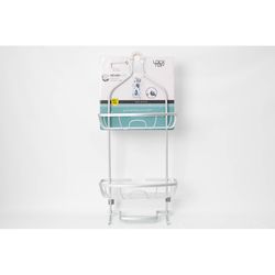 Zenna Home 24 in. H X 11 in. W X 4.88 in. L Brushed Shower Caddy