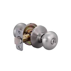 Ace Colonial Knob Satin Nickel Privacy Lockset 1-3/4 in.