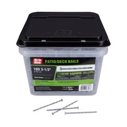 Grip-Rite 16D 3-1/2 in. Deck Hot-Dipped Galvanized Steel Nail Flat Head 30 lb