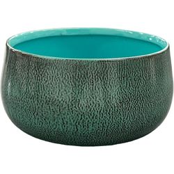 Robert Allen 5 in. D Steel Mini Bella Bowl Planter Surf Blue