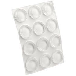 Softtouch Plastic Self Adhesive Bumper Pad Clear Round 0.5 in. W X 0.5 in. L 12 pk