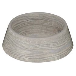 TarHong Gray French Oak Plastic Medium Pet Bowl For Cat/Dog