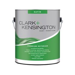 Clark+Kensington Satin Tint Base Neutral Base Exterior Paint and Primer Exterior 1 gal