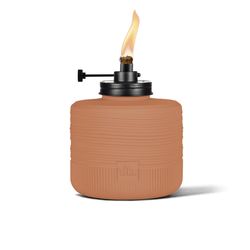 TIKI Orange Glass 6.10 in. Tabletop Torch 1 pc