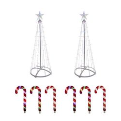 Celebrations Platinum Brilliant LED RGBW Outdoor Kit 4 ft. Yard Decor