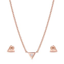 Montana Silversmiths Women's Rose of the Rockies Rose Gold Triangle Jewelry Sets