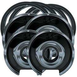 Range Kleen Porcelain Drip Pans and Trim Rings