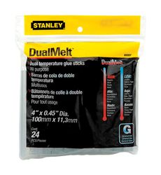 STANLEY 0.5 in. D X 4 in. L Glue Sticks Clear 24 pk