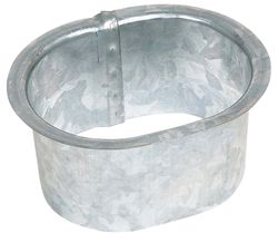 Amerimax 2 in. H x 3 in. W x 3 in. L Metallic Galvanized Steel B Outlet
