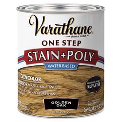 Varathane Semi-Gloss Golden Oak Water-Based Acrylic Modified Urethane One-Step Stain/Poly 1 qt