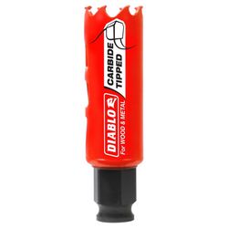 Diablo Snap-Lock Plus 1 in. Carbide Tipped 2-3/8 in. L X 3/8 in. D Hole Saw