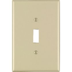 Leviton Ivory 1 gang Thermoset Plastic Toggle Wall Plate 1 pk