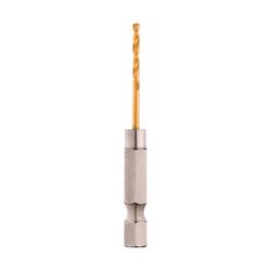 Milwaukee Shockwave 5/64 in. X 3.15 in. L Titanium Red Helix Drill Bit Hex Shank 2 pc