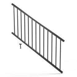 Fortress Railing Products Inspire Railing 32.5 in. H X 72 in. W X 2 in. L Aluminum Stair Rail Panel