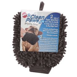 Spot Clean Paws 9.5x7 Assorted Unscented Dog Drying Mitt 1 pk