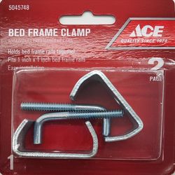 Ace Silver Steel Bed Frame Clamp 1 in. L