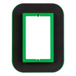 Madison Electric Draft Seal 6 in. Rectangle PVC Draft Seal Kit Black/Green