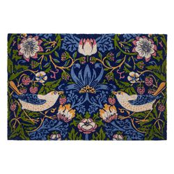 Entryways 24 in. W X 36 in. L Multi-Color Strawberry Thief Coir Door Mat