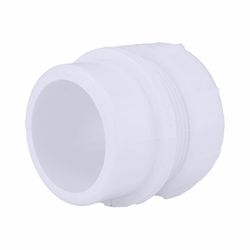 Charlotte Pipe Schedule 40 1-1/2 in. Spigot X 1-1/2 in. D Hub PVC Trap Adapter 1 pk