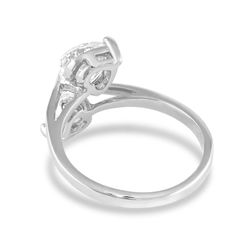 Montana Silversmiths Women's Moonlit Lily Pad Crystal Ring
