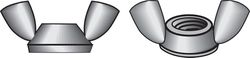 HILLMAN 8-32 in. Zinc-Plated Steel SAE Wing Nut 100 pk