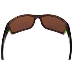 Seachoice Voyager Sunglasses Unisex Shiny Tortoise Frame Green Mirror Lens Polarized