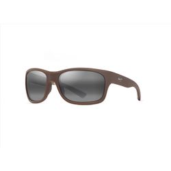 Maui Jim Ano Nui Sunglasses Men's Matte Solid Brown Frame Neutral Gray Lens Polarized