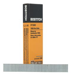 Bostitch 5/8 in. L X 18 Ga. Straight Strip Coated Brad Nails 3000 pk