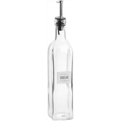 Trudeau Glass/Stainless Steel Vinegar Bottle 16.91 oz