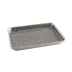Nordic Ware 8.8 in. W X 12.2 in. L Quarter Sheet Pan Silver 2 pc