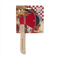 Modern Monkey Stainless Steel/Wood Pizza Cutter Wheel