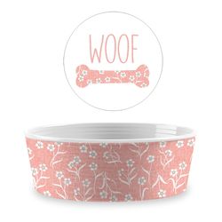 TarHong Blush Melamine 4 cups Pet Bowl For Dogs