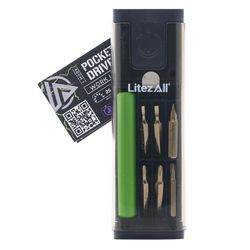 LitezAll Screwdriver Set with Flashlight 6 pc
