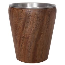 Totally Bamboo Rock & Branch 2.3 oz Brown/Silver Acacia Wood/Stainless Steel Shot Glass