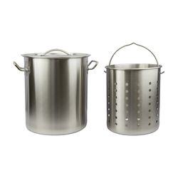 Chard Stainless Steel Deep Fryer W/Perforated Basket 24 qt