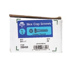HILLMAN 3/4 in. D X 7 in. L Heat Treated Zinc Steel Hex Head Cap Screw 1 pk