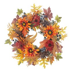 Briarwood Lane Fall Abundance Autumn Wreath 1 each 24 in.