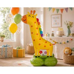 Anagram Balloons Jungle Giraffe Foil Balloon 1 pk