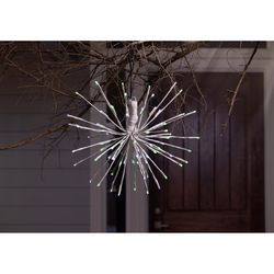 Celebrations LED Green/White 3 in1 Starlight Burst Deluxe Spearmint 16 in. Hanging Decor