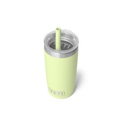 YETI Rambler Jr. 10 oz Grasshopper BPA Free Kids Cups with Silicone Straw