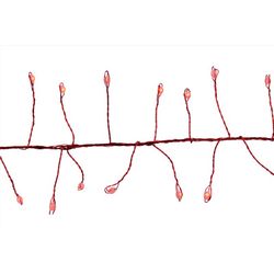 Celebrations Platinum LED Big Seed Cluster Red 250 ct String Christmas Lights 10 ft.