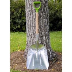 Ames 45.5 in. Aluminum Scoop Transfer Shovel Wood Handle