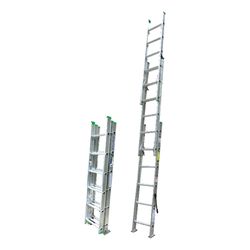 Werner 16 ft. H Aluminum Extension Ladder Type II 225 lb. cap.