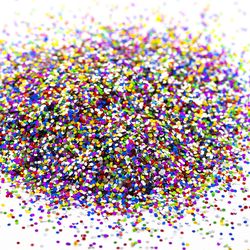 Bazic Products Metallic Multicolor Glitter Shaker Exterior and Interior 16 oz