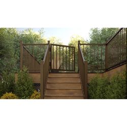 Fortress Railing Products Inspire Railing 32.5 in. H X 34 in. W X 2 in. L Aluminum Gate