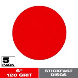 Diablo StickFast 6 in. Ceramic Blend Adhesive ROS Sanding Disc 120 Grit Fine 5 pk
