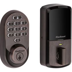 Kwikset SmartKey Halo Venetian Bronze Metal Wi-Fi Deadbolt