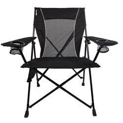 Kijaro Dual Lock 1-Position Black Camping Folding Chair