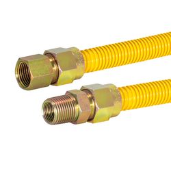 Eastman 1/2 in. FIP in. X 1/2 in. D FIP 24 in. Stainless Steel Gas Connector