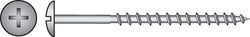 HILLMAN No. 10 X 2-1/2 in. L Phillips Black Phosphate Coarse Cabinet Screws 1 pk